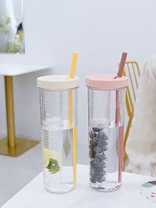 Z-Gadget⚡700ml Straw Cup Water Bottle Bottles with Straw Botol BPA free Bottles for kids Botol Air Bottles with Filter 花茶