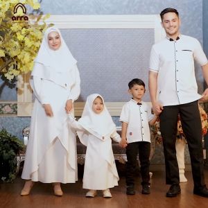 Sarimbit Keluarga Couple Lebaran Terbaru Baju Haji Umroh Mewah Kekinian Elegan Jumbo 2023
