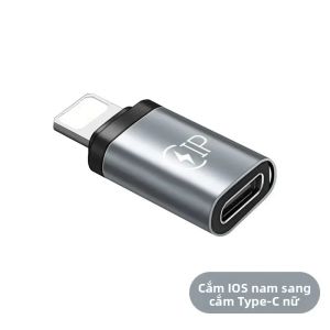 Bộ Chuyển Đổi Lightning Sang USB C 20W Cho iPhone 15/14/13 Pro Max Huawei Xiaomi Samsung - Bộ Chuyển Đổi Cáp iOS Sang Type-C