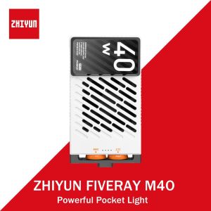 ZHIYUN FIVERAY M40 Powerful Pocket Light Portable Pocket Professional Photography Fill Light Outdoor Handheld Shooting Soft Light Indoor Desktop Fill LED Constant Light For Portrait Photography
