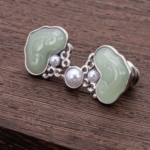 1ชุด ตะขอกางเกง หัวเข็มขัดปรับขนาดกางเกงยีน สไตล์จีนคลาสสิก Fashion Pins