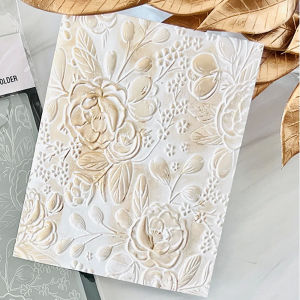 3D Embossing Folder Lace Decorative Pattern Background For Adding Textured Detail To Paper Crafting Project Designs Making New