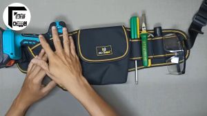 COD JIEKE Tas Pinggang Perkakas Serbaguna Waist Pocket Tool Bag CZ234 / tas perkakas pinggang murah lengkap dan tahan lama / Tas Pinggang Perkakas Bor Mesin Tukang Bangunan dan Mesin Bor Drill Pertukangan Multifungsi Banyak Barang Berkualitas Tinggi