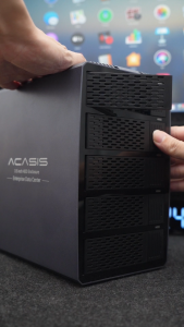 ACASIS 5 Bay Enterprise RAID Storage Enclosure 8 Array Modes 24TB Single Disk 96W Power 1GB 3s Transfer Silent Data Center NAS Solution High Speed Cooling Fan