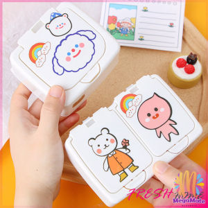 MegaMate มินิ พลาสติก กล่องเก็บของ กล่องทิชชู่ ฝาปิดแบบกดเปิด กล่องเก็บของ สปอตสินค้า  storage box