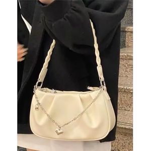 Women Underarm bag New Style Simple All-Match shoulder bag Niche Design Folded Cloud Handbag