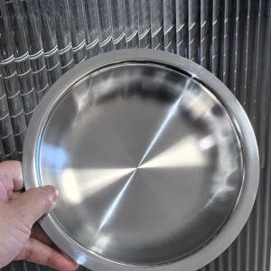 Thickened 304 Stainless Steel 16cm Plate Chinese Style Home Use round Shape Fruit And Snack Dish Steamed Dish Plate