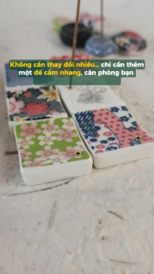 Đế Cắm Nhang Thảo Mộc Bằng Gốm Sứ Yên Tối Giản Dùng Thiền Yoga Dâng Hương Trang Trí Thư Giãn