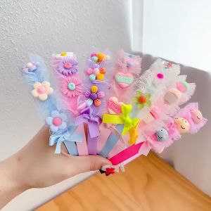 Bando Hairband Bandana Fashion Anak Motif Bunga Kain Tile Pita