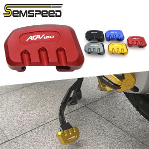 SEMSPEED Cho Honda ADV160 ADV 160 2022-2023 2024CNC Xe Máy Chân Đế Mở Rộng Miếng Đệm Chân Phần Còn Lại Side Foot Kick Đứng Mở Rộng Pad