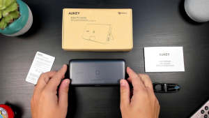 (SG) AUKEY PB-WL03S 20W PD QC3.0 20000mAh Power Bank with 10W Wireless Charging & Foldable Stand