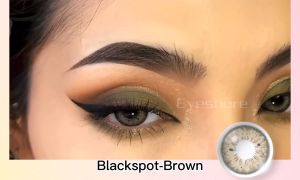 【COD】 Softlens BLACKSPOT softlens gray/blue/brown/green normal & minus 0.00 1Pasang Lensa Kontak Warna 14.2MM Lensa Kontak【Free Lens case】