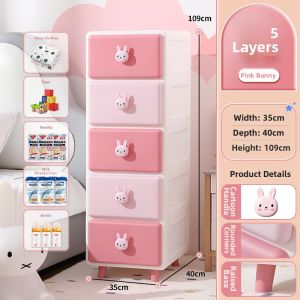 JILI | Compact Creative Children Bedroom Bedside Storage Cabinet