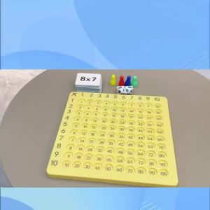 Trò Chơi Bàn Cờ Tương Tác Học Phép Nhân - Bộ Dụng Cụ Học Toán Giáo Dục Dành Cho Trò Chơi Giải Trí Gia Đình Trên Bàn - Montessori 14+ Tuổi