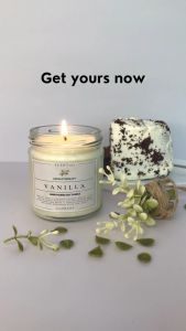 Scent 101 VANILLA LACE Soy Wax Scented Candle 200 Grams