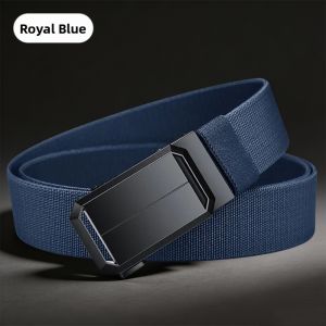 GUOQI | Automatic Buckle Elastic Nylon Canvas Belt