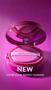PROMO PRODUK BARU SKINTIFIC - Cover Glow Perfect Pink Cushion | Full Coverage Radiance Glow