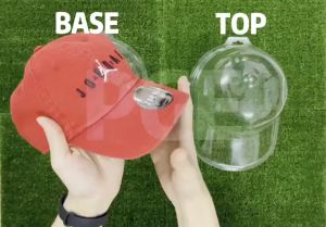 Flat/ Curve Cap Casing Cover Protection Storage Hang Anti-Dust Cap Cover Cap Casing Cap Holder Topi Casing Cover Cap Snapback Casing Topi Cover Cap Plastik Bekas Simpan Topi Cover Cap Case