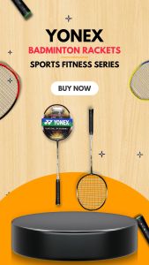 Yonex Badminton Rackets for Beginners Amateurs & Professional Single Racket with Case - Random Colors