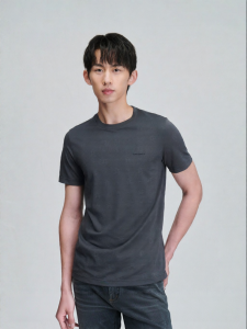 Summer New Business Casual Gray T-Shirt