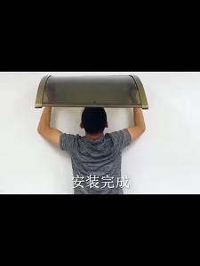 【KAIJIA】Heavy-duty Awning Canopy with Bracket Frame Outdoor Sun Shade Anti UV Durable for 30 years