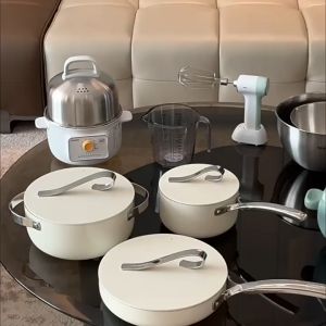 Velosan Milk Pot Non-stick Pot Baby Food Pot Ceramic Light Luxury All Stoves Compatible 18CM