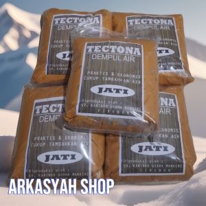 DEMPUL AIR KAYU JATI 1 KG WATERBASE SUPER REKAT CEPAT KERING 5 PCS