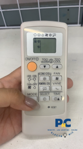 รีโมทแอร์ Mitsubishi รุ่น Mr.slim หน้าขาว