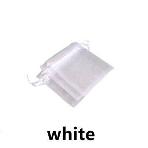 50/100pcs/lot Organza Gift Bag For Jewelry Mixed Colors Drawstring Pouches For Wedding Christmas Candy Gift Bags Jewelry Packing
