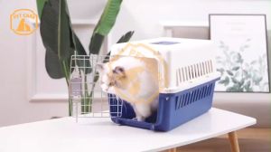 Pet Cage Portable Outing Travel Air Transport Suitcase Airline Approved Pet Box For Transportation