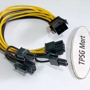 Cáp chia nguồn 6 Pin 1 ra 2 hoặc 6 Pin ra 8 Pin (2 đầu 8 Pin) / Nối dài nguồn 6 Pin (2 Pin rời) / Dài 20Cm
