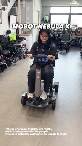 MOBOT SG OFFICIAL | Nebula X 4 Wheel Next Gen Mobility Scooter | 24V 11.6AH | 10-20km | Tight Turning | LTA Compliant