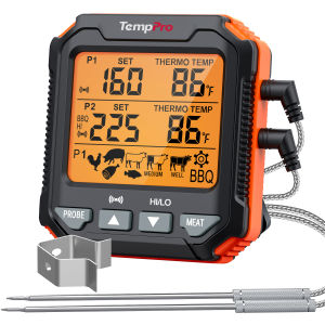 TempPro TP717 Dual Probes Digital Backlight Food Thermometer Cooking BBQ Oven Thermometer with Big LCD Screen For Kitchen