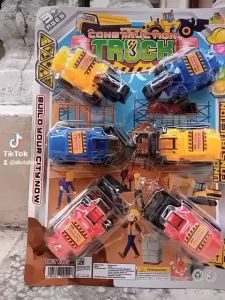 Mainan Mobil Mobilan Anak Truck Contruction Isi 6PCS OCT 6393 | Mainan Anak Terbaru Di Dorong Manual Tanpa Menggunakan Baterai  | Mainan Anak Truck Kontainer Dan Kontruksi Bahan Plastik Mainna Anak Murah Meriah | Mainan Anak Laki Laki Terbaru