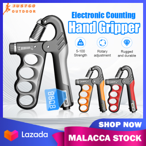 Electronic Hand Grip Counting Finger Arm Exercise Gym 5-100Kg Adjustable Digital Counter Strength Handgrip 握力器