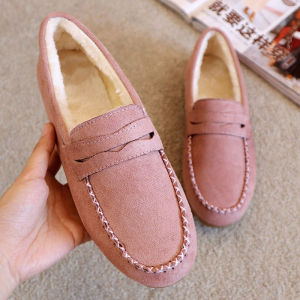 Soft Bottom Slip-On Womens Flats Bean Shoes Casual round Toe Flat Heel Fashionable All-Match Spring Autumn Pregnancy Footwear