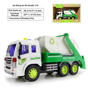 Đồ Chơi Xe Tải Rác Lớn Có quán Tính