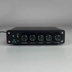 YJCO Công Suất Cao 2.1 Kênh Bluetooth 5.0 Bộ Khuếch Đại TPA3116 50W * 2 + 100W HiFi Kỹ Thuật Số Audiophile Loa Siêu Trầm Amp D210B Kim Loại Rạp Hát Tại Nhà