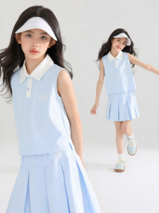 MUCMUKN | Antibacterial Breathable Ice Cooling Polo Tennis Vest & Skirt Set