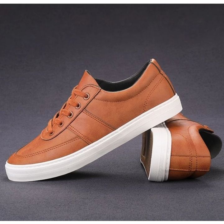 Sepatu Sneakers Pria Kulit Premium Casual – Ringan …