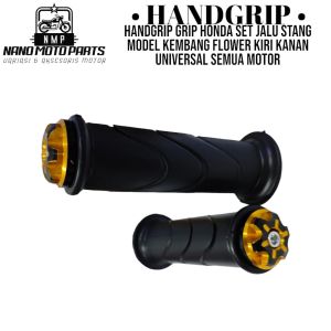 Handgrip Grip Honda Set Jalu Stang ARAI Model Kembang Flower Kiri Kanan Universal Semua Motor