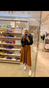 Rok Plisket Midi Mayung / Rok Plisket 7/8 Mayung / Rok Plisket Tanggung / Pleated Skirt