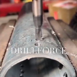 DRILLFORCE 6pcs Metric Thread M3-M10 Titanium Coated HSS Drill and Tap drill Bits 1/4 Hex Shank