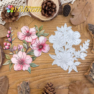 Original Beautiful Flowers and Leaves Branches Metal Cutting Dies Scrapbooking Decorative Embossing