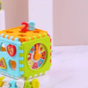 **Malaysia Seller** Baby Busy Board Montessori Sensory Toy for Toddler Montessori Cube Toys Sensory Busy Board Mainan Bayi