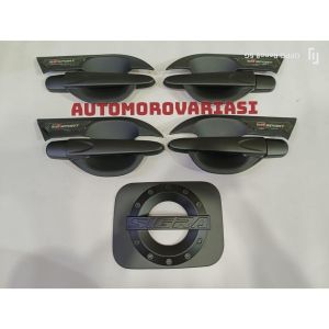 Paket Handle Outer Tank Cover Calya Sigra 2016-2023 GR SPORT Teng cover Emboss Hitam Doff