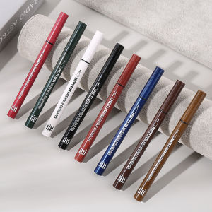 Xixi Beautiful Eyes Waterproof Eyeliner Pen Fiber Brush Soft Head Long-lasting Sweat-proof Smudge-proof Beginner Fake Natural Look