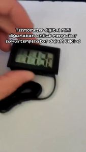 Mini Digital Thermometer Hygrometer Jam Suhu Digital Termometer Temperatur Ruangan Pengukur Suhu Aquarium Air Udara