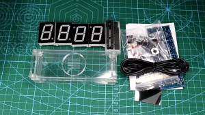 LED Digital Electronic Temperature Clock DIY Kit Soldering Learning Kit Suitable for Teaching and DIY Enthusiasts Etc.