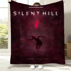 Bandai | 3D Chăn Flannel Mềm Mại Hoạt Hình Polyester Giường Sofa Dã Ngoại Quà Tặng Người Hâm Mộ - Silent Hill F Kinh Dị Nghệ Thuật Trang Trí Nhà S-Hill-S
